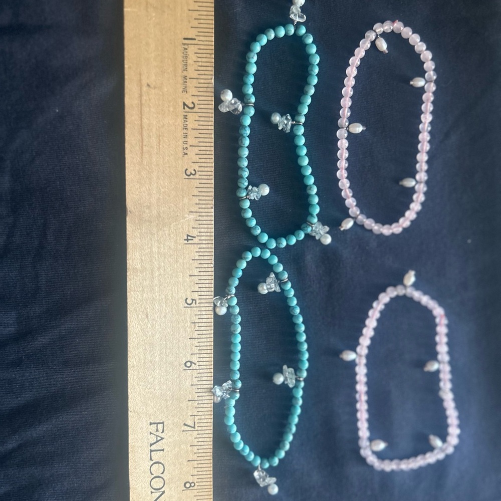 Set of 4 Stretch Anklets